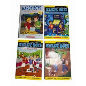 Lot of 4 Books The Hardy Boys Secret Files 1, 2, 3 + Clue Book Dixon Mystery PB
